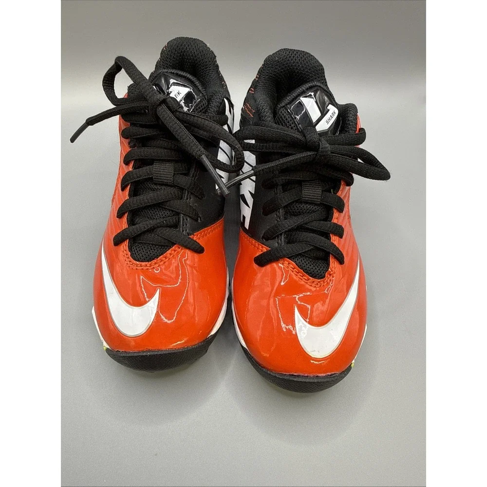 Nike Vapor Shark 2 Kids Football Cleats Orange Black 643161-011 Size 11C